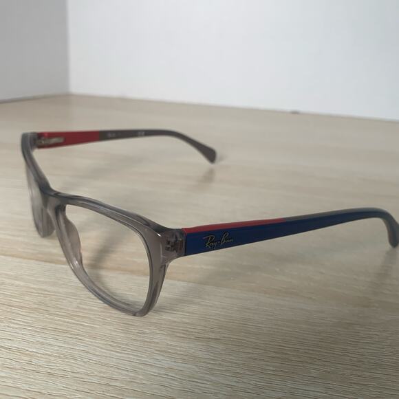 Ray-Ban RB5298 5550 Eyeglasses Frames Only Blue Red Translucent 53-17-135 - Picture 3 of 9